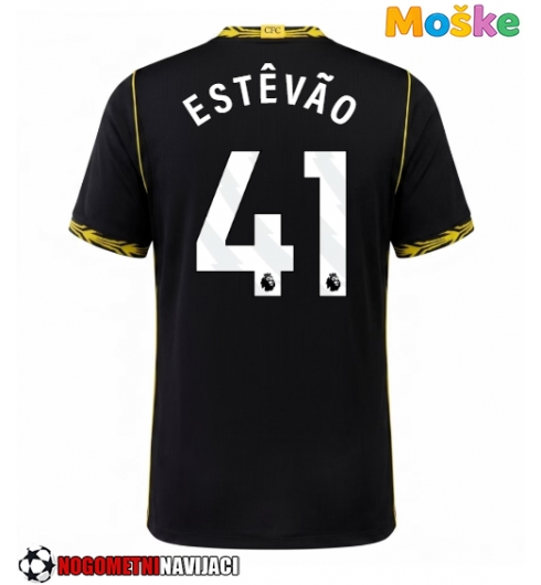 Moške Nogometnih dresov Chelsea Estevao Willian #41 Gostujoči 2026-27 Kratki rokavi Moške Nogometnih dresov Chelsea Estevao Willian #41 Gostujoči 2026-27 Kratki rokavi